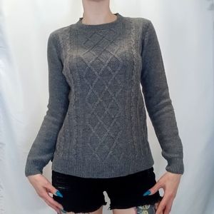 Joe Fresh Gray Knit Sweater.